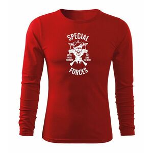 DRAGOWA Fit-T tričko s dlouhým rukávem special forces, červená 160g / m2 - S obraz