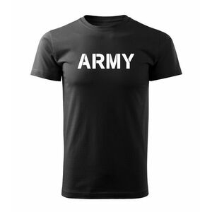 DRAGOWA krátké tričko Army, černá 160g/m2 - XS obraz