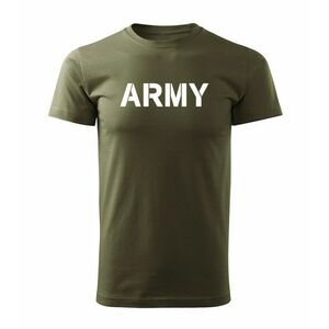DRAGOWA krátké tričko Army, olivová160g/m2 - S obraz