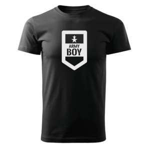DRAGOWA krátké tričko army boy, černá 160g/m2 - XS obraz