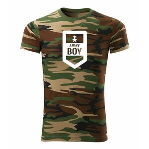 DRAGOWA krátké tričko army boy, maskáčová 160g/m2 - XS obraz