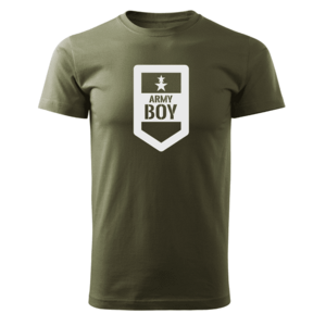 DRAGOWA krátké tričko army boy, olivová 160g/m2 - XS obraz