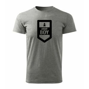 DRAGOWA krátké tričko army boy, šedá 160g/m2 - XS obraz