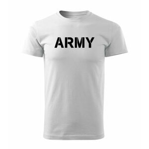 DRAGOWA krátké tričko Army, bílá 160g/m2 - XS obraz