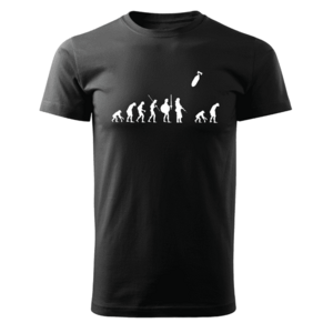 DRAGOWA krátké tričko evoluce, černá 160g/m2 - XS obraz