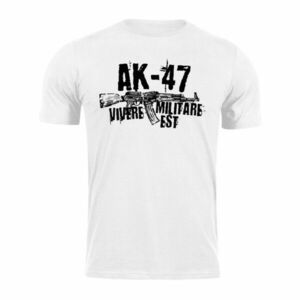 DRAGOWA krátké tričko Seneca AK-47, bílá 160g/m2 - XS obraz