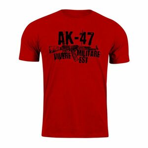 DRAGOWA krátké tričko Seneca AK-47, červená 160g/m2 - XS obraz