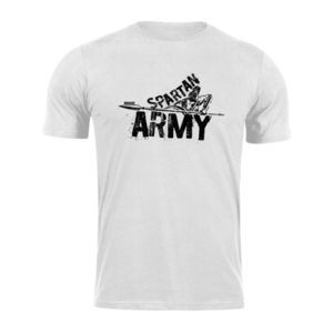 DRAGOWA krátké tričko spartan army Nabis, bílá 160g/m2 - XS obraz