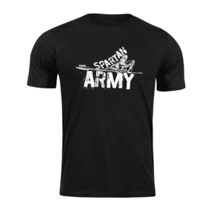 DRAGOWA krátké tričko spartan army Nabis, černá 160g/m2 - XS obraz