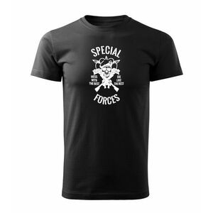 DRAGOWA krátké tričko special forces, černá 160g/m2 - XS obraz
