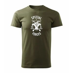 DRAGOWA krátké tričko special forces, olivová 160g/m2 - XS obraz