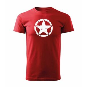DRAGOWA krátké tričko star, červená 160g/m2 - XS obraz
