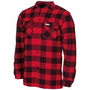Dřevorubecké tričko Fox Outdoor, červené a černé - S obraz