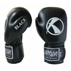 Katsudo box rukavice POWER BLACK, černé - 8 OZ obraz