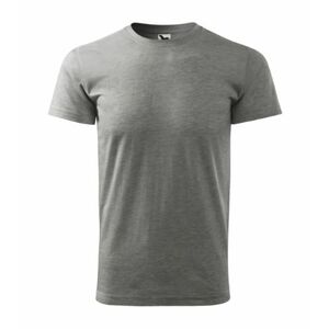 Malfini Basic pánské tričko, tmavě šedý melír - XS obraz