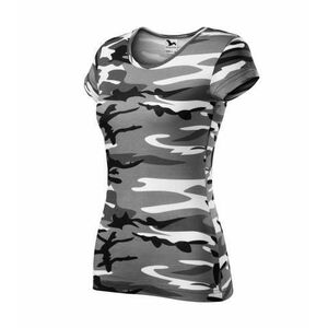 Malfini Camouflage dámské maskáčové tričko, grey, 150g/m2 - XS obraz