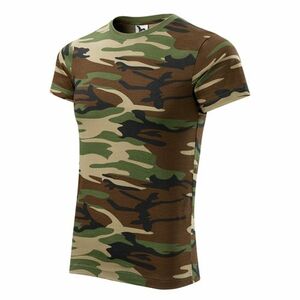 Malfini Camouflage krátké tričko, brown, 160g/m2 - XS obraz