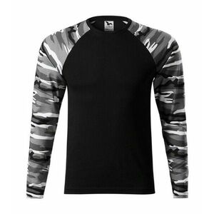 Malfini Camouflage tričko s dlouhým rukávem, grey, 160g/m2 - XS obraz