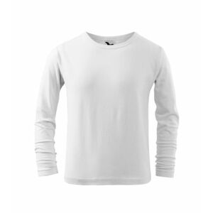 Malfini Fit-T LS dětské tričko s dlouhým rukávem, bílé - 4roky/110cm obraz
