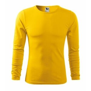 Malfini Fit-T LS pánské tričko s dlouhým rukávem, žluté - S obraz