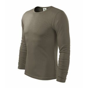 Malfini Fit-T tričko s dlouhým rukávem, barva army, 160g / m2 - S obraz