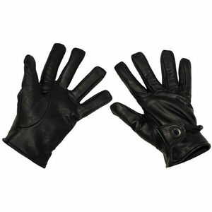 Kožené westernové rukavice MFH, černé - S obraz