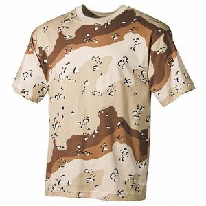 MFH maskáčové tričko vzor 6 col desert, 160g/m2 - S obraz