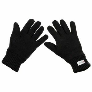 MFH Pletené rukavice s izolací 3M™ Thinsulate™, černé - S obraz