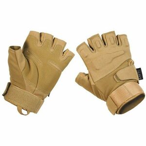 MFH Tactical rukavice bez prstů 1/2, coyote - M obraz