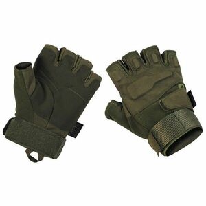 MFH Tactical rukavice bez prstů 1/2, olivové - M obraz