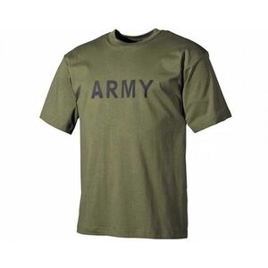 MFH tričko s nápisem army olivové, 160g/m2 - S obraz