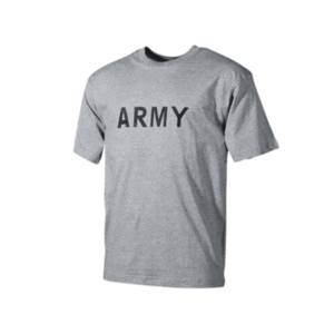 MFH tričko s nápisem army šedé, 160g/m2 - S obraz