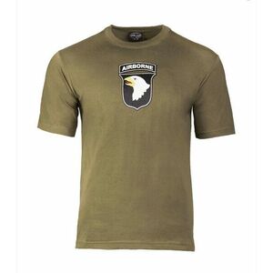 Mil-Tec tričko airborne olivové, 145g/m2 - S obraz