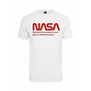 NASA pánské tričko Wormlogo, bílé - XS obraz