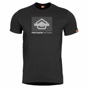 Pentagon Parallel tričko, černé - S obraz