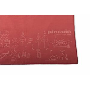 Ručník Pinguin Micro Map 40 x 40 cm, červený obraz