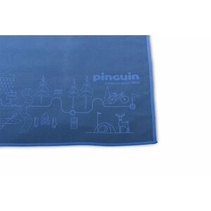 Ručník Pinguin Micro Map 40 x 80 cm, modrý obraz
