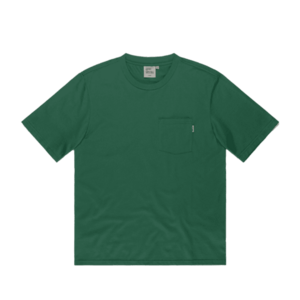 Vintage Industries Šedé tričko s kapsou, jasně zelené - S obraz