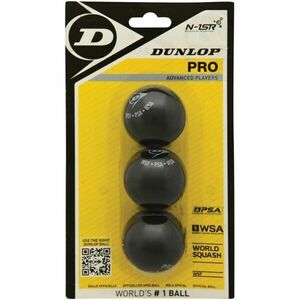 Dunlop PRO 3BBL Míček na squash, černá, velikost obraz