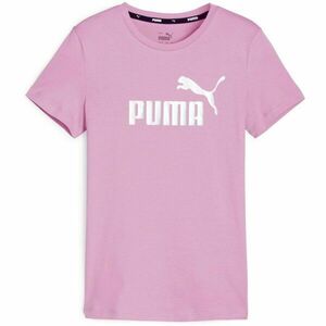 Puma ESSENTIALS LOGO TEE G Dívčí triko, růžová, velikost obraz