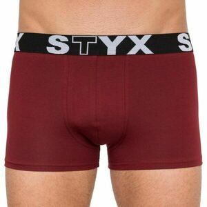 Styx MEN'S BOXERS SPORTS RUBBER Pánské boxerky, vínová, velikost obraz