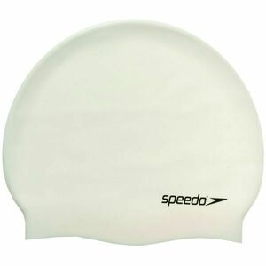 Speedo PLAIN FLAT CAP Plavecká čepice, bílá, velikost obraz