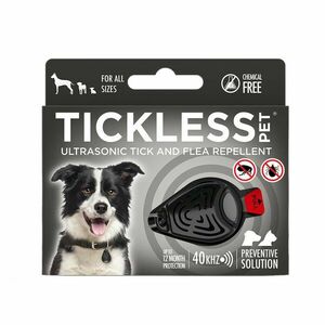 Ultrazvukový repelent proti blechám a klíšťatům Tickless Pet pro zvířata Black obraz