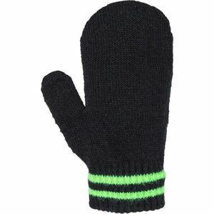 Lewro SALY Dětské pletené rukavice, černá, velikost obraz