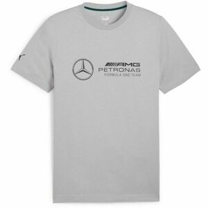 Puma MERCEDES-AMG PETRONAS F1 ESSENTIALS LOGO TEE Pánské triko, šedá, velikost obraz