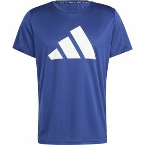 adidas RUN IT TEE Pánské triko, modrá, velikost obraz