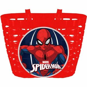 Disney SPIDERMAN Plastový košík na řidítka, červená, velikost obraz