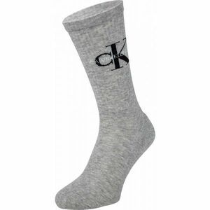 Calvin Klein MEN CREW 1P CK JEANS RIB DESMOND Pánské ponožky, šedá, velikost obraz