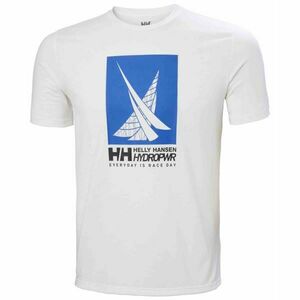 Helly Hansen HP RACE GRAPHIC Pánské triko, bílá, velikost obraz