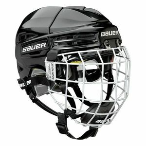 Bauer RE-AKT 100 YTH COMBO Dětská hokejová helma s mřížkou, černá, velikost obraz